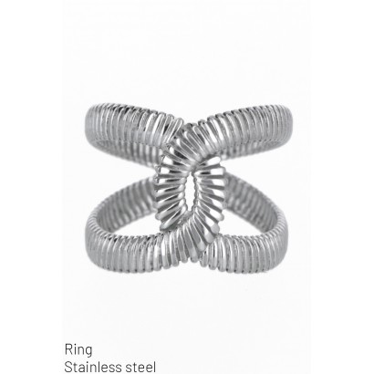 RING STAAL, 2 LINKS