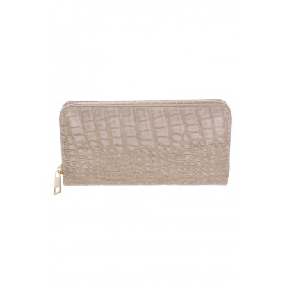 WALLET WITH CROCO EFFECT