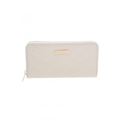 WALLET SOLID COLOR, PADDED WITH ZIGZAG