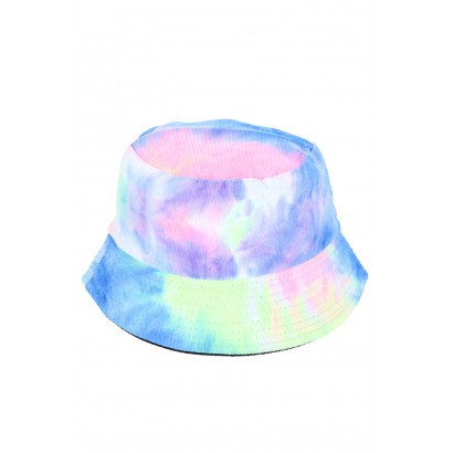 BUCKET HAT WITH TIE AND DYE EFFECT