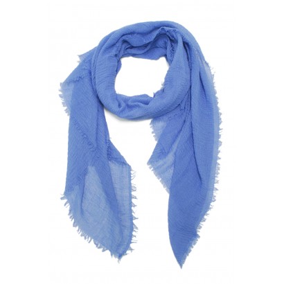 SCARF SOLID COLOR WITH FRINGES