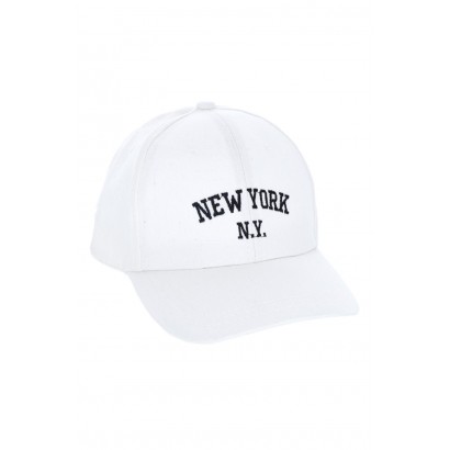 CASQUETTE COULEUR UNIE: "NEW YORK N.Y"