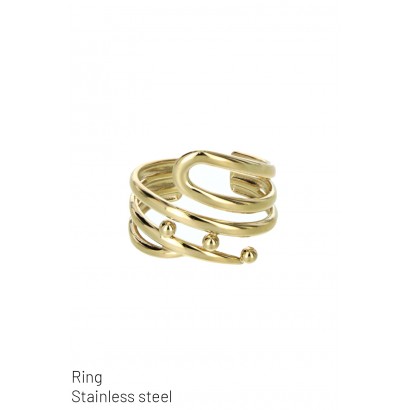 RING ST. STEEL, 3 ROWS