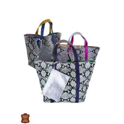 ANIMAL PRINT LEATHER TOTE BAG AND DIFFERENT PRINTI