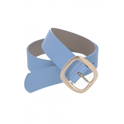 BELT WITH METAL SQUARE BUCKLE