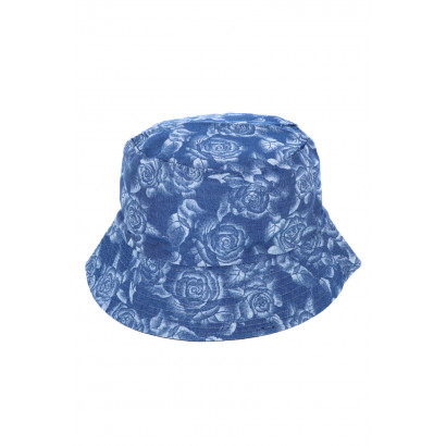 BUCKET HAT WITH ROSES PATTERN