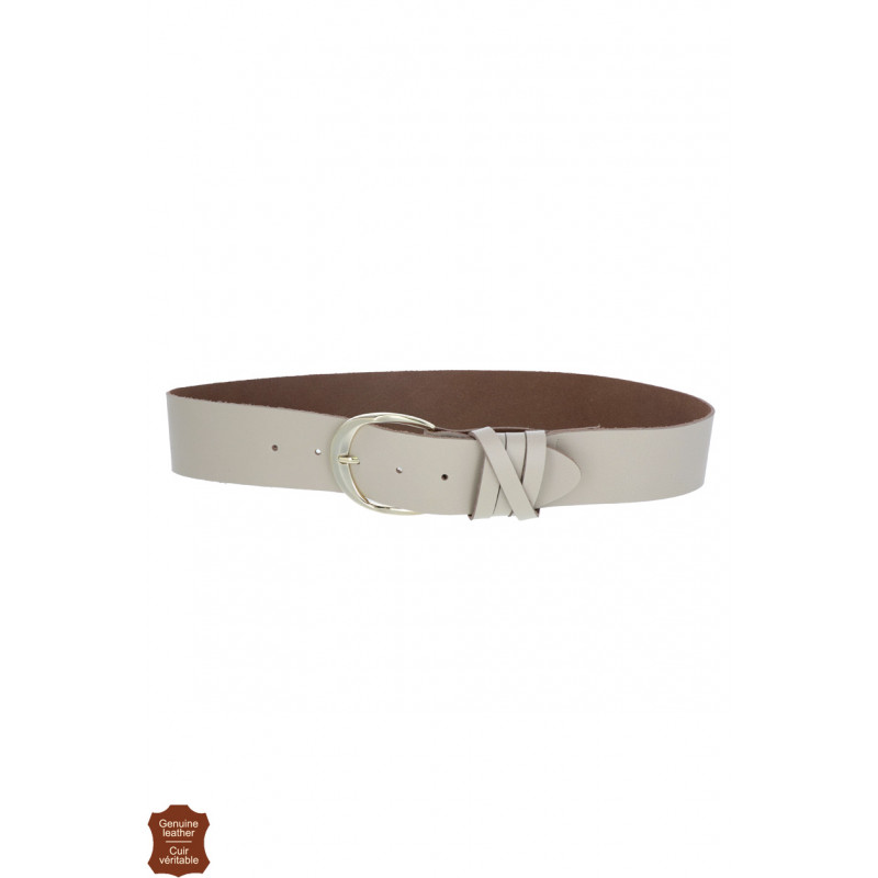 LEATHER BELT WITH 4  LOOPS