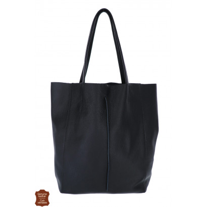 JULIETTE LEATHER SHOPPING BAG WITH KNOT
