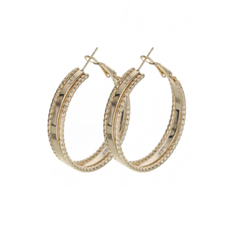 HOOP EARRINGS WITH DECORATION