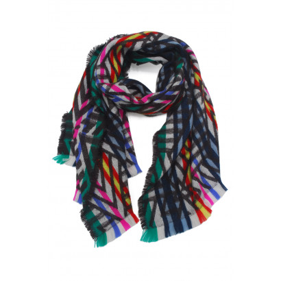 WOVEN WINTER SCARF WITH...