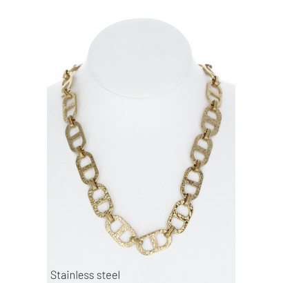 ST.STEEL THICK LINK NECKLACE