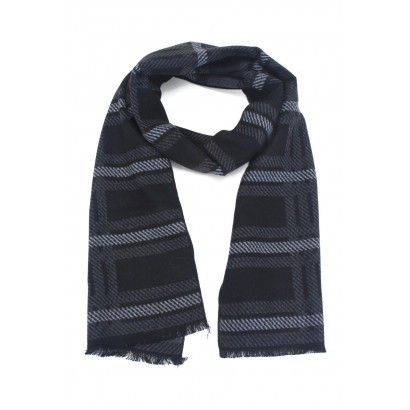 MAN WINTER SCARF WITH LINES...