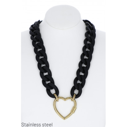 ST.STEEL  NECKLACE WITH...