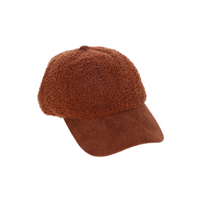 CAP SOLID COLOR WITH CORDUROY & FLEECE