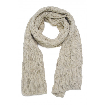KNITTED SCARF SOLID COLOR