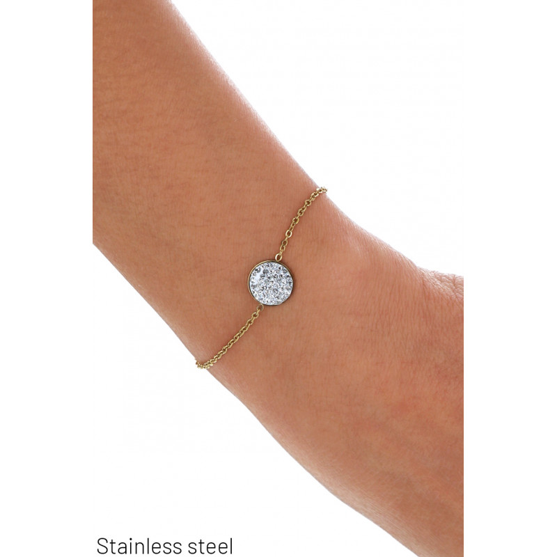 STALL ARMBAND MET STRASS