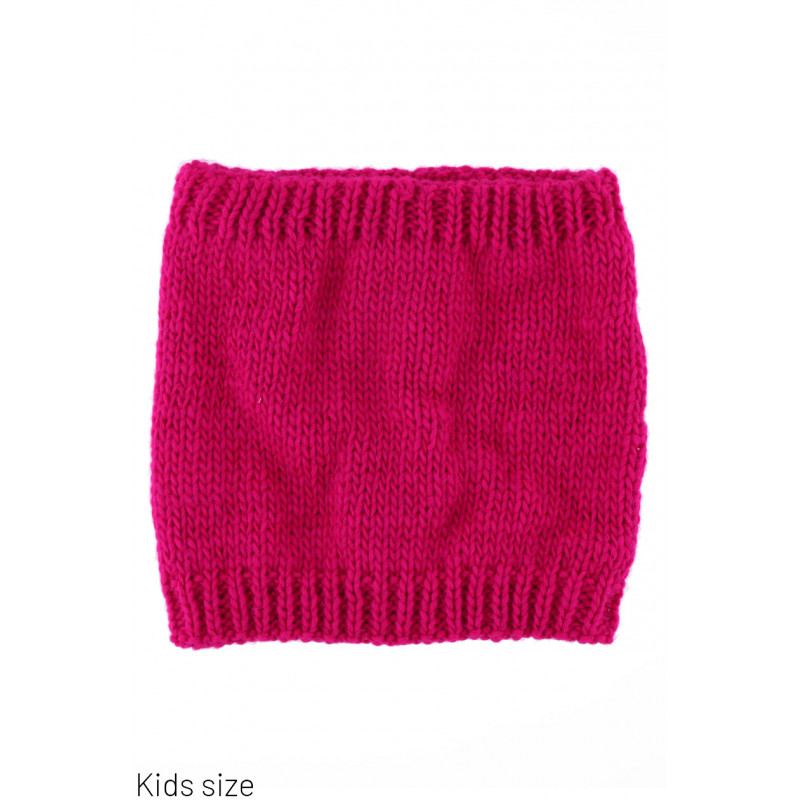 KNITTED SNOOD SOLID COLOR