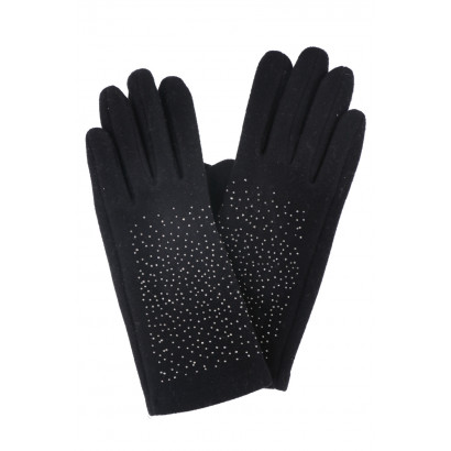 SPECKLED GLOVE WITH RHINESTONES