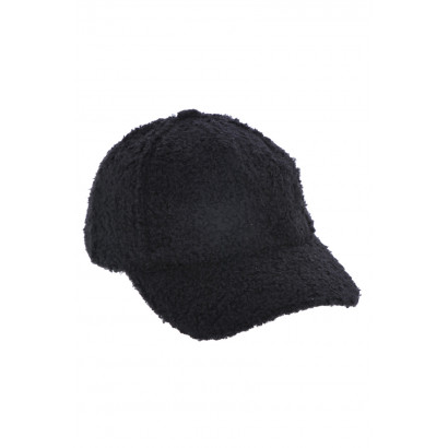 Black Single WOMEN FASHION Accessories Hat and cap Black discount 84% NoName Knitted cap with visor 