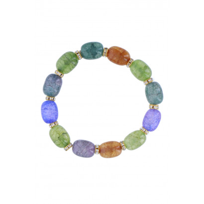 PULSERA GOMA CON PIEDRAS