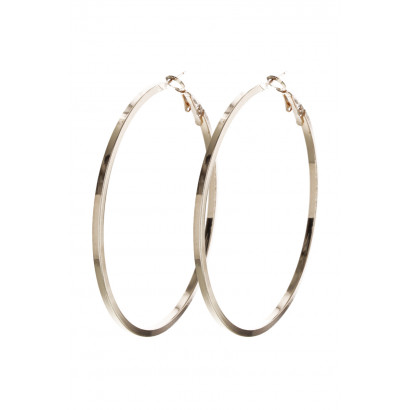 HOOP EARRINGS SQUARE SIDES