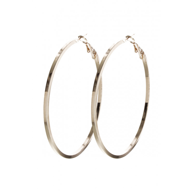 HOOP EARRINGS SQUARE SIDES