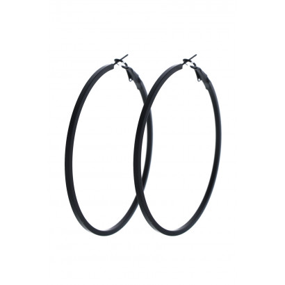 HOOP EARRINGS SQUARE SIDES