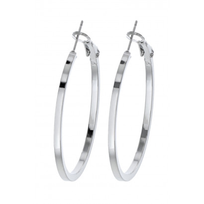 HOOP EARRINGS SQUARE SIDES