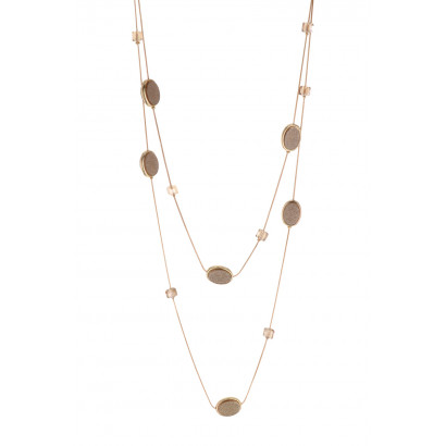 LONG CHAIN NECKLACE WITH...
