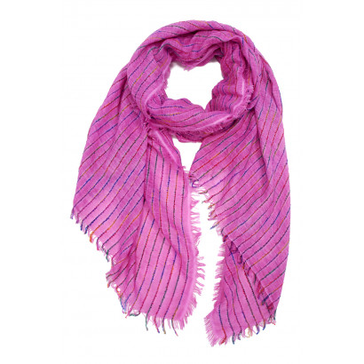 WOVEN SCARF WITH STRIPES...