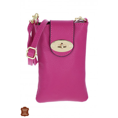 NIKI, LEATHER POUCH SOLID COLOR