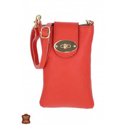 NIKI, LEATHER POUCH SOLID...
