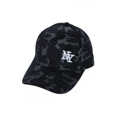 CAP WITH CAMOUFLE PATTERN & MESSAGE "N.Y."