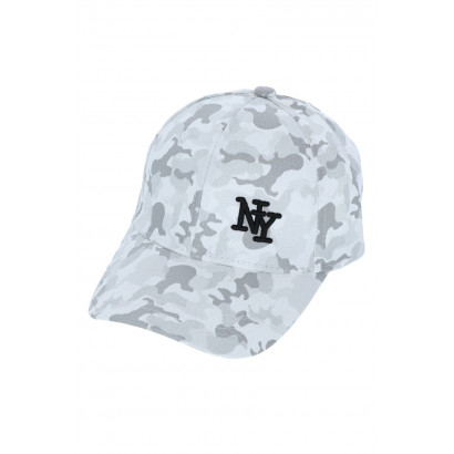 CAP WITH CAMOUFLE PATTERN & MESSAGE "N.Y."