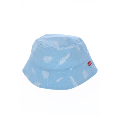 BUCKET HAT SOLID COLOR PRINTED FEATHER