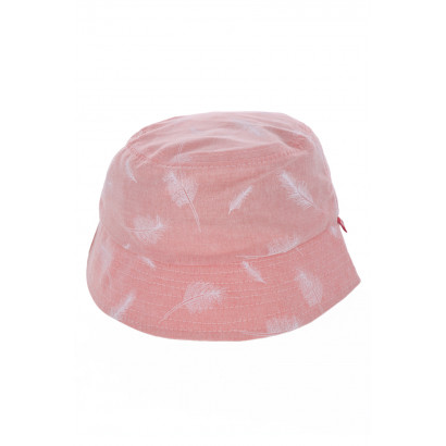 BUCKET HAT SOLID COLOR PRINTED FEATHER