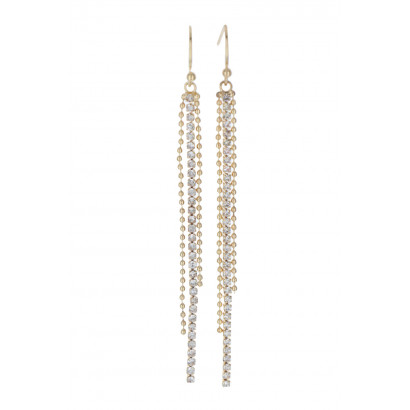EARRINGS CHAIN FRINGES AND...