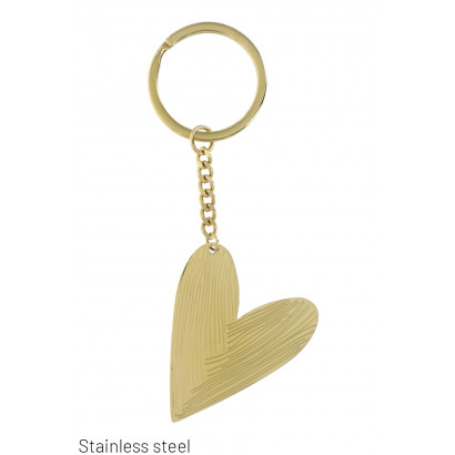 STELL KEYRING WITH HEART SHAPE