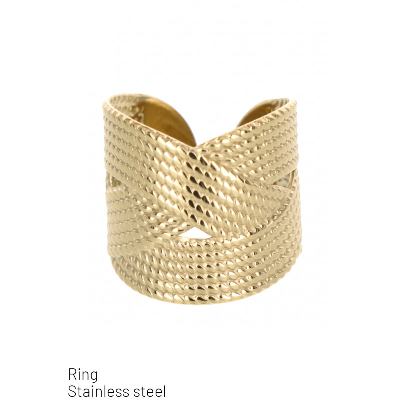 RING STAINLESS STEEL WITH GEOMETRIC