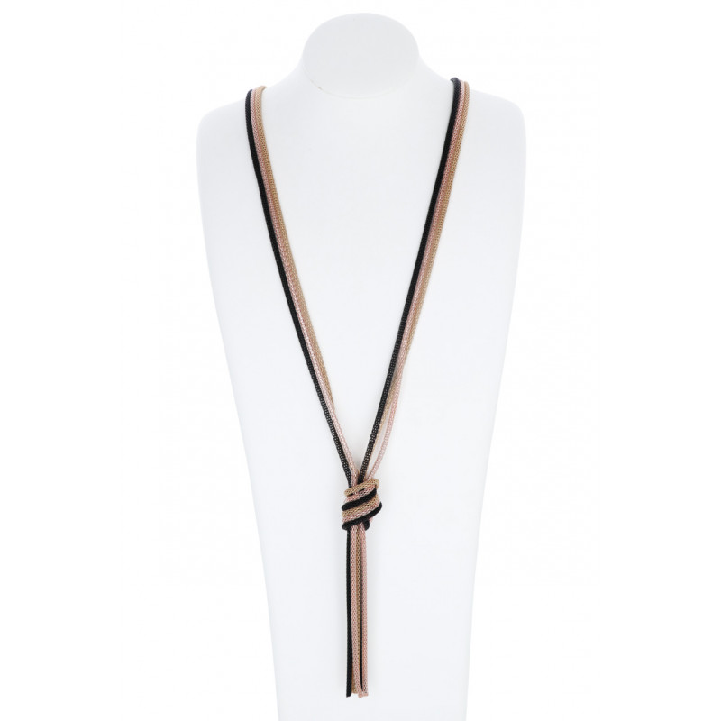 LONG ARTICULAR NECKLACE WITH KNOT