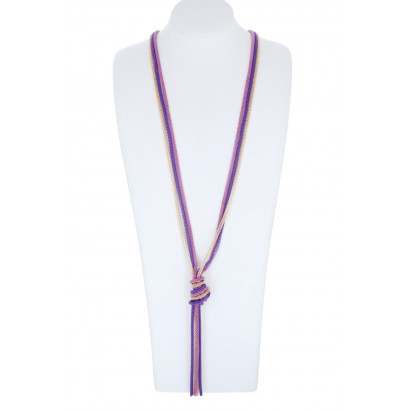 LONG ARTICULAR NECKLACE WITH KNOT
