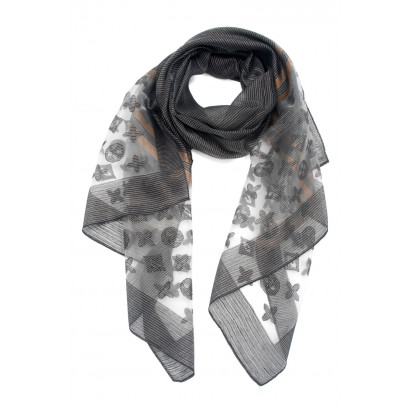 WOVEN SCARF WITH GEOMETRIC PATTERN