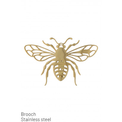 STEEL BROOCH WITH BEE
