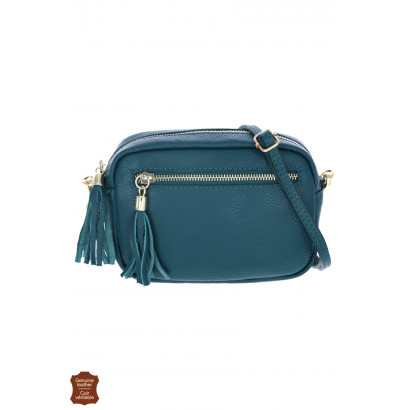 VICTORIA, SAC BANDOULIÈRE CUIR, POCHETTE AVANT