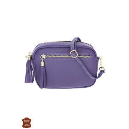 VICTORIA, SAC BANDOULIÈRE CUIR, POCHETTE AVANT