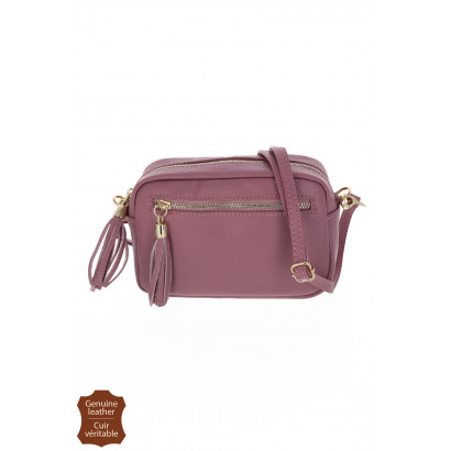 VICTORIA, SAC BANDOULIÈRE CUIR, POCHETTE AVANT