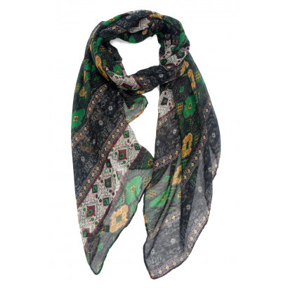 FOULARD À MOTIF GÉOMÉTRIQUE