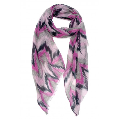 FOULARD AU TRAIT DE PINCEAU ABSTRAIT