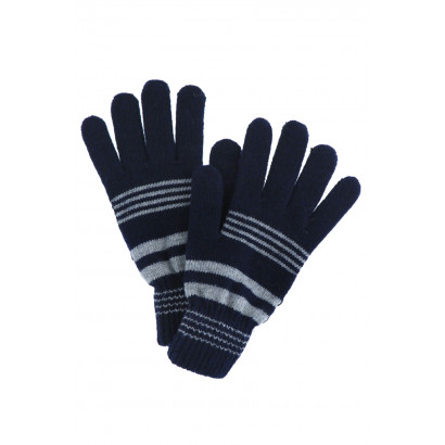 KNITTED GLOVE WITH STRIPES