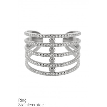 RING STAINLESS STEEL, MULTI ROWS